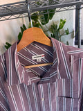 Vintage Y2K Reserve Striped Short Sleeve Button Up Shirt