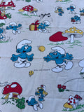 Vintage 1980 The Smurfs BP Bed Sheet