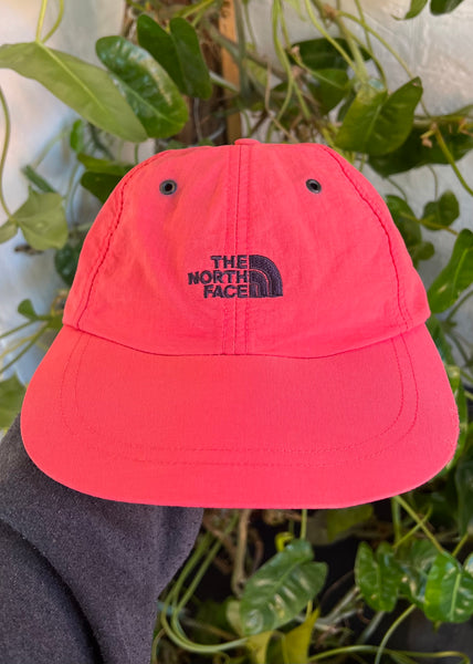 Vintage 90s The North Face Rare Outdoor Salmon Tech Hat