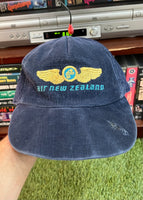 Vintage 90s Corduroy Air New Zealand Hat