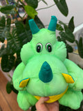 Vintage 1993 Sonata Dino Trios Puffalump Dinosaur Plush Toy