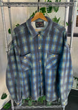 Vintage 90s Pioneer Plaid Flano Jumper Button Up