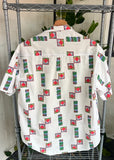 Vintage 90s Roffle Art Button Up Shirt