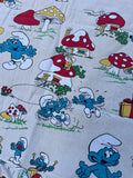 Vintage 1980 The Smurfs BP Bed Sheet