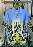Vintage Y2K Hawaii Coast Highway Dragon Button Up Shirt