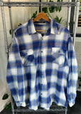 Vintage 90s West Surf Plaid Button Up Shirt