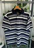 Vintage Greg Norman Golf Striped Polo