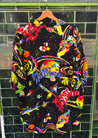 Vintage 90s Planet Hollywood ‘Cosmic Surfer’ Rare Rayon Button Up Shrit