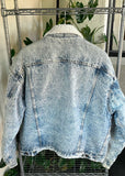 Vintage 1980s Levi’s Denim Boa Acid Wash Rare Jacket
