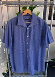 Vintage Blazer Plaid Short Sleeve Button Up Shirt