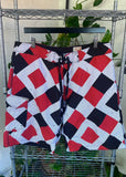 Vintage Y2K RedSand Diamonds Boardshorts