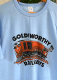 Vintage 80s Goldsworthy Railways Ringer T-shirt