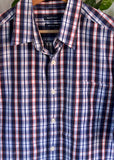 Vintage Y2K Back Bay Plaid Short Sleeve Button Up Shirt