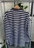 Vintage Duchamp Striped Long Sleeve Polo