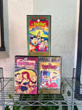 Vintage 1991 The Flintstones Cartoon VHS Video Tape Lot of 3