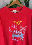 Vintage 80s Ken Done ‘I’m crazy about cats’ Art Jumper