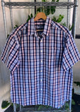 Vintage Y2K Back Bay Plaid Short Sleeve Button Up Shirt