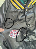 Vintage 90s Dunbrooke x Roy Hobbs Baseball Silk Bomber Jacket
