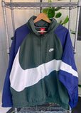 Vintage Y2K Nike Big Swoosh 1/3 Zip Jacket