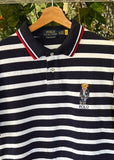 Vintage Ralph Lauren Polo Bear Striped Polo Shirt