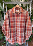 Vintage 90s Country Road Plaid Button Up Shirt