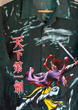 Vintage Y2K Swordsman Button Up Shirt