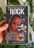 Vintage 1999 WWF The Rock ‘Know Your Role’ Wrestling VHS Video Tape