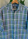 Vintage 90s Dockers Plaid Button Up Shirt