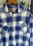 Vintage 90s West Surf Plaid Button Up Shirt