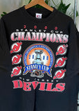 Vintage 2000 New Jersey Devils Stanley Cup Champs T-shirt