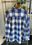 Vintage 90s West Surf Plaid Button Up Shirt
