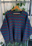 Vintage 90s Reversible Wool Knit Sweater