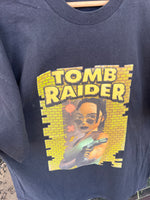 Vintage 90s Lara Croft Tomb Raider PlayStation Gaming T-shirt