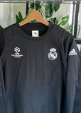 Vintage Adidas 2016 Real Madrid UEFA Champions League Training Track Top Soccer Pullover