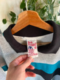 Vintage 80s Hush Puppies Collard Crewneck Jumper