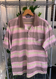 Vintage 90s Crocodile Striped Polo