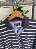 Vintage Duchamp Striped Long Sleeve Polo