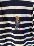Vintage Ralph Lauren Polo Bear Striped Polo Shirt