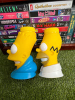 Vintage 2010 The Simpsons x Universal Studios Big Head Drink Bottles