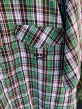 Vintage Off Road Plaid Button Up Shirt