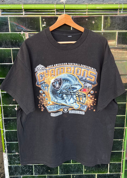Vintage 2002 Oakland Raiders Conference Champions T-shirt