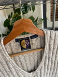 Vintage 90s Quaterback Knit Sweater Vest