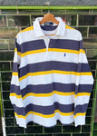 Vintage Polo Ralph Lauren Striped Rugby Polo