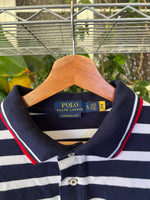 Vintage Ralph Lauren Polo Bear Striped Polo Shirt