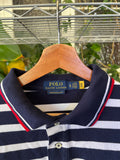 Vintage Ralph Lauren Polo Bear Striped Polo Shirt