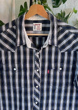 Vintage 90s Levi’s Western Wear Plaid Button Up Shirt