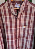 Vintage Carhartt Plaid Button Up Shirt