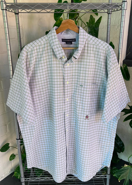 Vintage Tommy Hilfiger Plaid Button Up Shirt