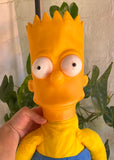 Vintage 1990 Big The Simpsons Bart Plastic Head Toy