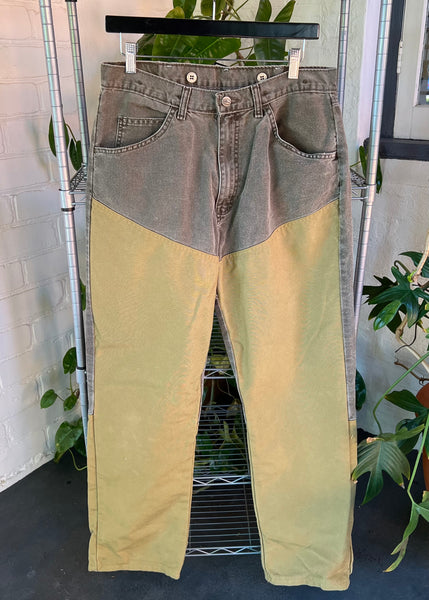 Vintage Wrangler Pro Gear Double Knee Duck Brush Denim Jeans